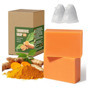 Barra De Sabonete De Cúrcuma Museglisten Para Rosto E Corpo