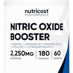 Reforço De Óxido Nítrico Nutricost 2250mg 180