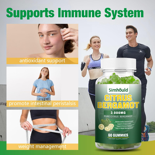 2 Pacote Citrus Bergamot Gomas -3000mg Citros Bergamot Extra - Imagem 5