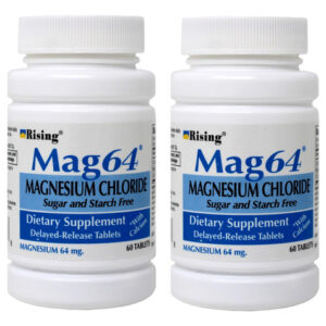 Suplemento Rising Mag64 Cloreto De Magnésio 64mg 60 Comprimi