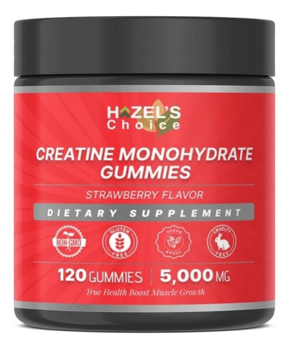 Gomas Veganas Com Creatina 120 Unid 5000 Mg