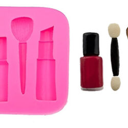 Molde De Silicone Batom Esmalte Pincel Maquiagem Cosmeticos