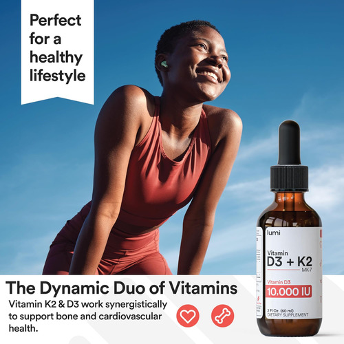Lumi Vitamina D3 K2 Mk7 Com Óleo Mct - Ui D3 200 Mcg K2 Mk7 - Imagem 5