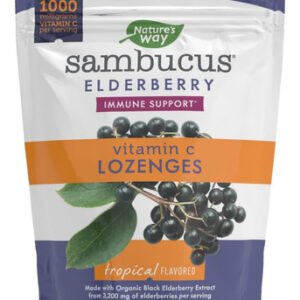 Pastilhas De Sabugueiro Sambucus Da Natures Way 1000 Mg D