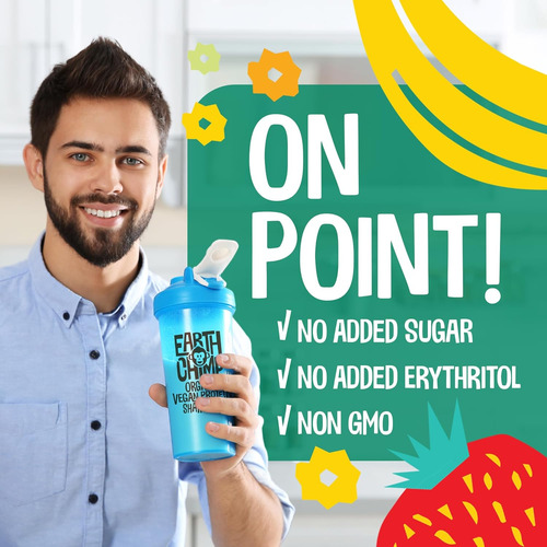 Earthchimp Organic Vegan Protein Powder - Com Probióticos Xc - Imagem 5