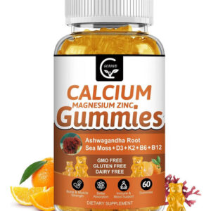 Gomas De Cálcio De 1200 Mg Com Vitamina D3 K2 B12 E B6 - S