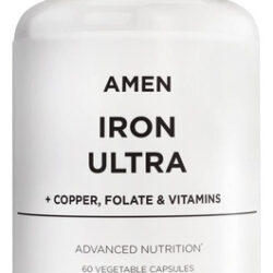 Suplemento Amém Ferro Ultra + Cobre Folato Vitamina C E Vi