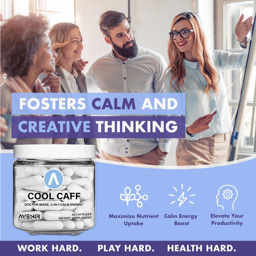 Avenir Nutrition Cool Caff Energy Supplements L Teanina E C - Imagem 6