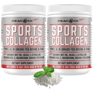 Pavão Max Esportivo Colágeno Em Pó 1242 Oz Pacote De 2 -