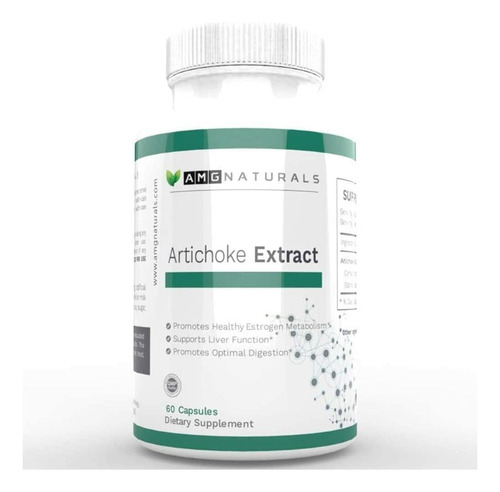 Cápsulas De Extrato De Alcachofra Naturais Da Amg 7 Mg E - Imagem 2