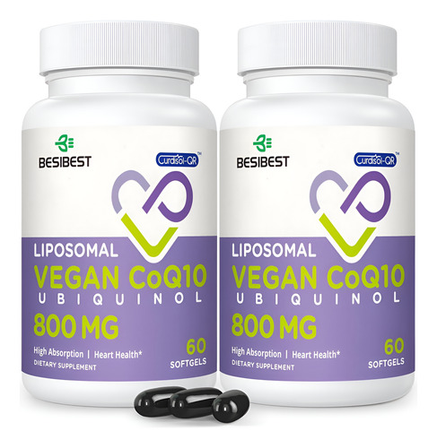 Cápsula Gelatinosa Lipossomal Ubiquinol Coqmg Suplemento De