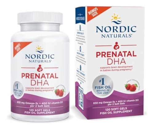 Dha Pré-natal Nordic Naturals Morango - 120