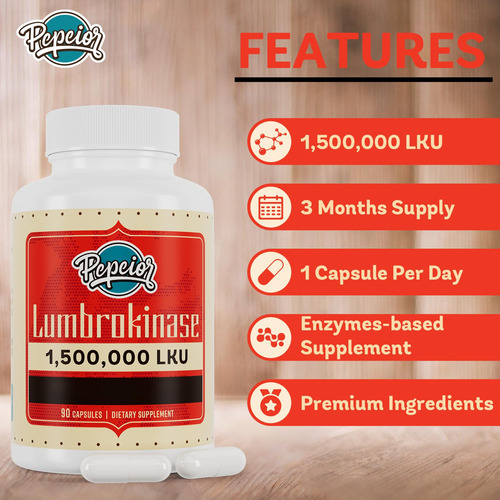 Suplemento Lumbroquinase Superior 200 Mg (1.500.000 Kku) 90 - Imagem 7