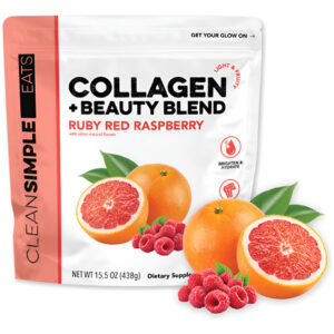 Colágeno Em Pó Clean Simple Eats Ruby Red Raspberry 30 Serv