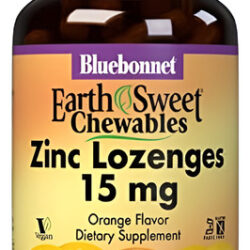 Bluebonnet Earthsweet Zinco Pastilhas Mastigáveis Com Sabor