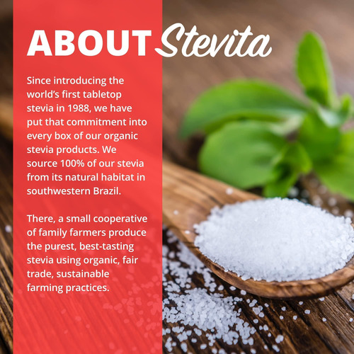 Stevita Organic Stevia Extra Sweet - 50 Pacotes - Totalmente - Imagem 8