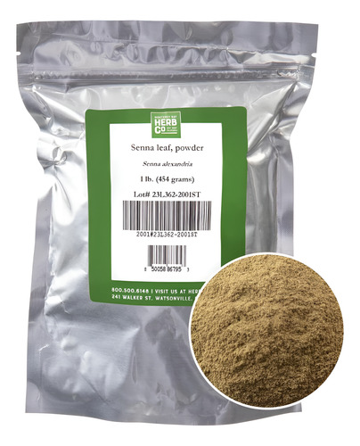 Monterey Bay Herb Co Senna Leaf Powder Usado Em Chás E