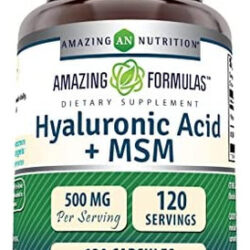 Amazing Formulas Suplemento De Ácido Hialurônico E Msm 500mg