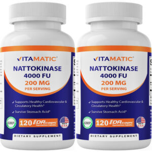 Suplemento Vitamínico De Natoquinase 4.000 Fu 120 Cápsulas