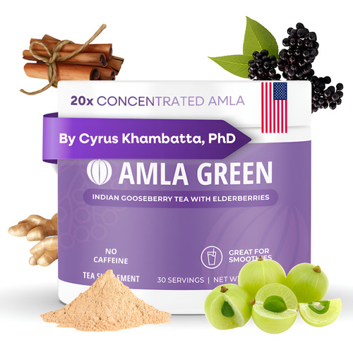 Suplemento Amla Green Tea Immunity Blend 30 Porções