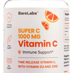 Barelabs Time Release Vitamina C 1000mg Com Vitamina Diu E Z