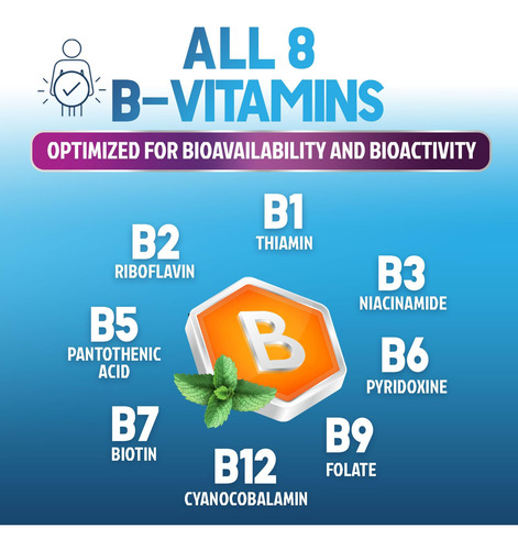 Suplemento Nature's Nutrition Super B Complex 120 Cápsulas - Imagem 3