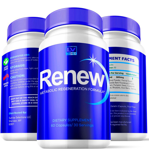Pacote 5 - Renew Renew Capsules Renew Pills Renew Capsule - Imagem 3