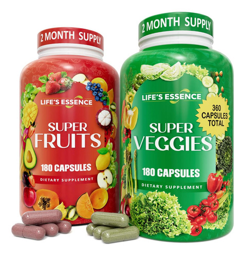Suplemento De Frutas E Vegetais Lifes Essence - 360 Cápsulas