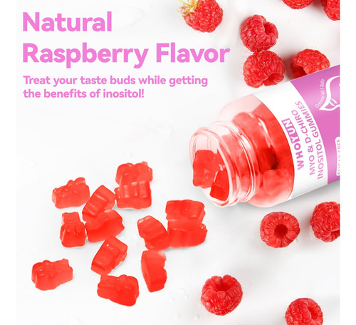 Whoyun Inositol Gummies Sem Açúcar Myo-inositol E D-chiro I - Imagem 5