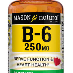 Mason Natural Vitamina B-6 250mg 60 Tabs