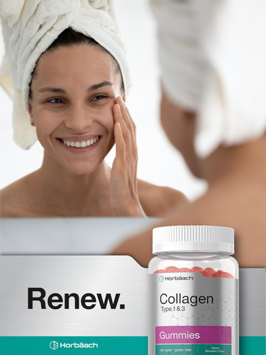 Gomas De Colágeno Horbäach 70 Unidades Com Vitamina A - Imagem 5