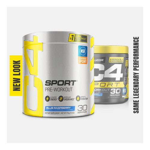 Pó De Pré-treino Cellucor C4 Sport Blue Raspberry Energía - Imagem 9