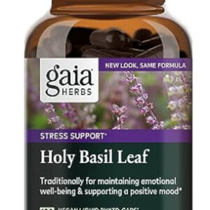 Folha De Manjericão Sagrado Gaia Herbs - Ajuda A Sustentar U