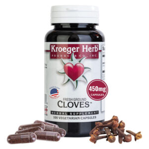 Suplemento Antioxidante Natural Kroeger Herb Cloves 100 Cáps