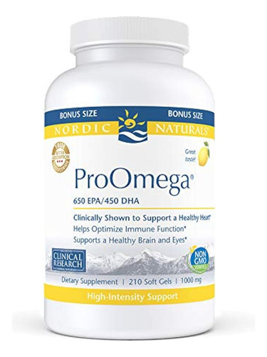 Nordic Naturals Proomega Sabor Limão - 210 Soft