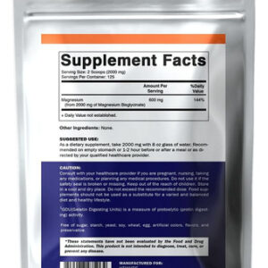 Bisglicinato De Magnésio Vitamatic 2.000 Mg Por Porção Apoia
