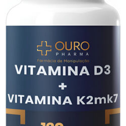 Vitamina D3 + Vitamina K2 Mk7 100% Natural - 120 Cápsulas