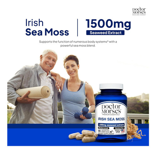 Cápsulas Avançadas De Irish Moss 1500mg - Suplemento Natural - Imagem 2