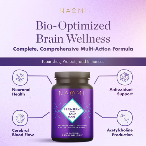 Naomi Brainspan Com Bdnf Boost - Suporte De Ação Rápida Par - Imagem 3