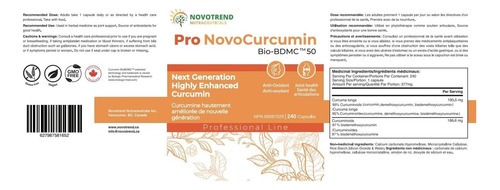 Biobdmc Pro Novocurcumin Cápsulas Biobdmc50 Nova Geração - Imagem 2