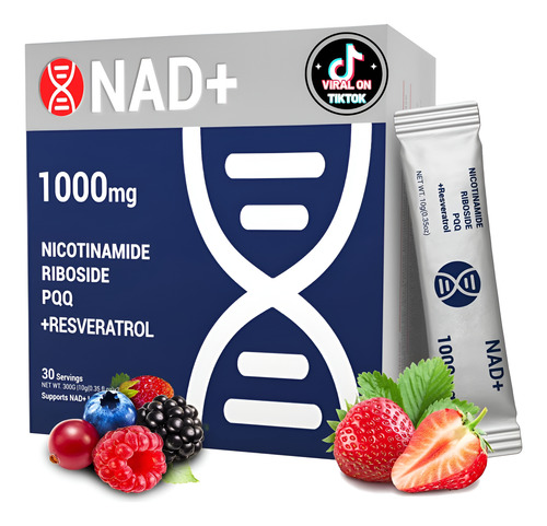 Pacotes Premium Nad+ Líquido 1000mg Com Ribosídeo E Para De