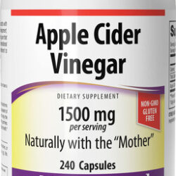 Suplemento Webber Naturals Vinagre De Maçã 1500mg 240 Ca
