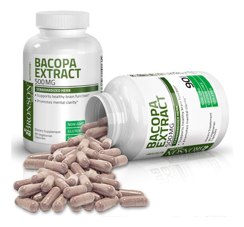 Extrato De Bronson Bacopa Monnieri 500 Mg - Promove Clareza - Imagem 5