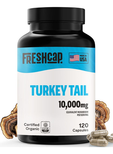 Freshcap Mushrooms Suplemento De Cogumelos De Cauda De Peru