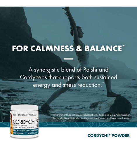 Suplemento Host Defense Cordychi Powder Energy & Immune Supp - Imagem 3