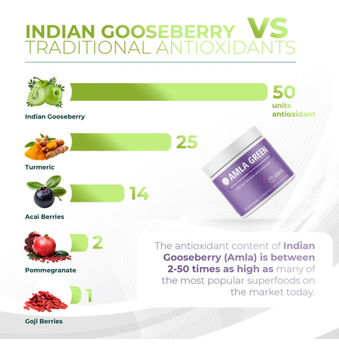 Suplemento Amla Green Tea Immunity Blend 30 Porções - Imagem 9