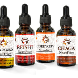 Extrato Liquido Cogumelo Juba De Leão Reishi Cordyceps Chaga