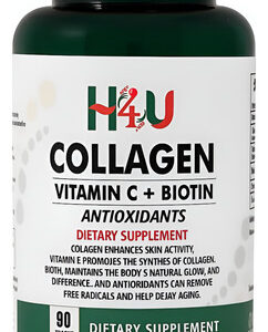 H4u Advanced Collagen Com Vitamina C E Biotina Fornece Para