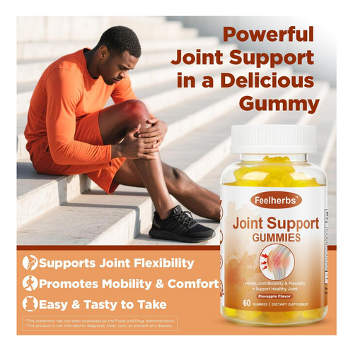 Feelherbs Natural Joint Apoio Gummies For Women & Men E De E - Imagem 5