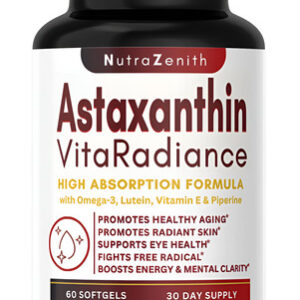 Suplemento De Astaxantina Com Ômega-3 Vitamina E & Cápsulas